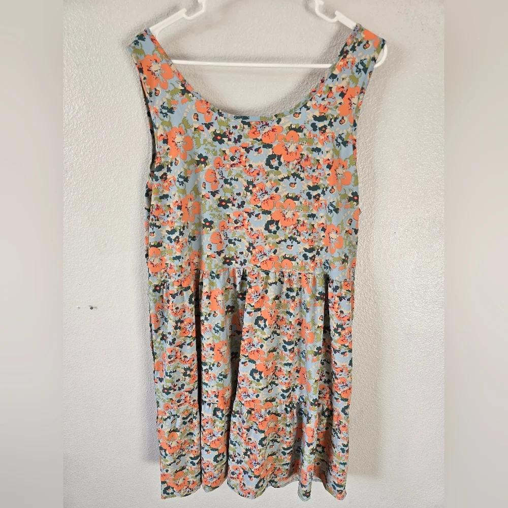 NWT Toad & Co Crusher Tiered Dress Papaya Geranium Print XL - Picture 4 of 10
